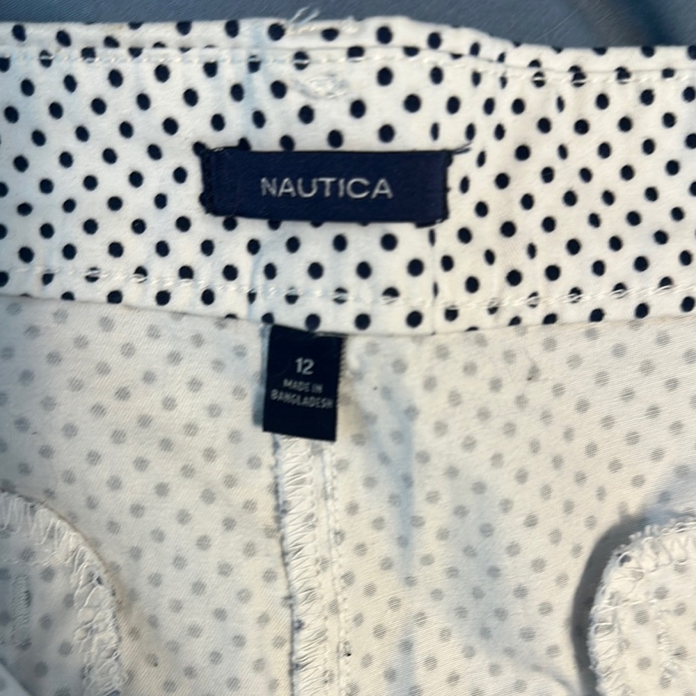 Nautica Black and White Polka Dot ladies shorts - Picture 2 of 4